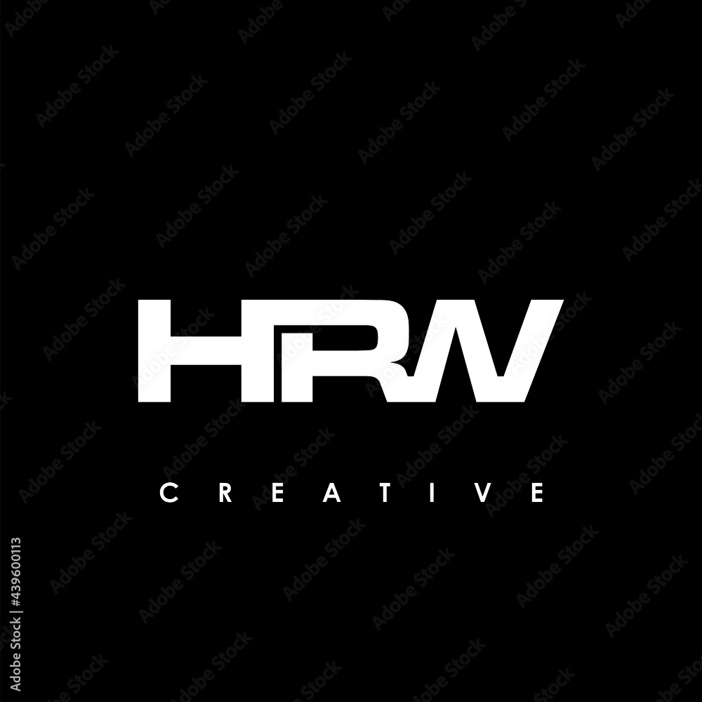HRW Letter Initial Logo Design Template Vector Illustration
