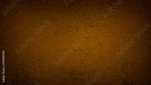 close up green brown concrete wall with dark corners ,exposed concrete texture background. texture of brown concrete wall showing detail of low relief for vintage concept.