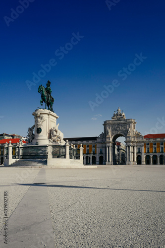 Praca do comercio, tourist place in Lisbon, Portugal
