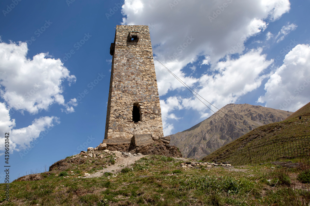 Watchtower of the Alikovs. Dargavs. North Ossetia. Russia