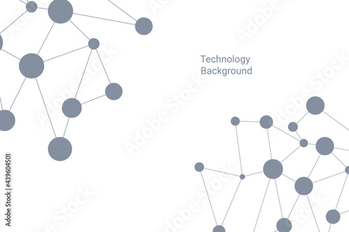 Network connection technology background. Vector photo