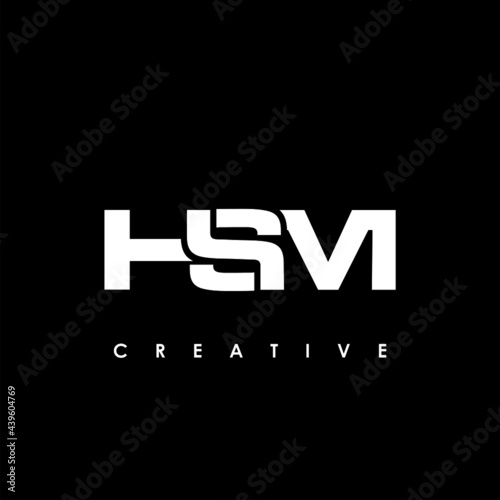 HSM Letter Initial Logo Design Template Vector Illustration photo