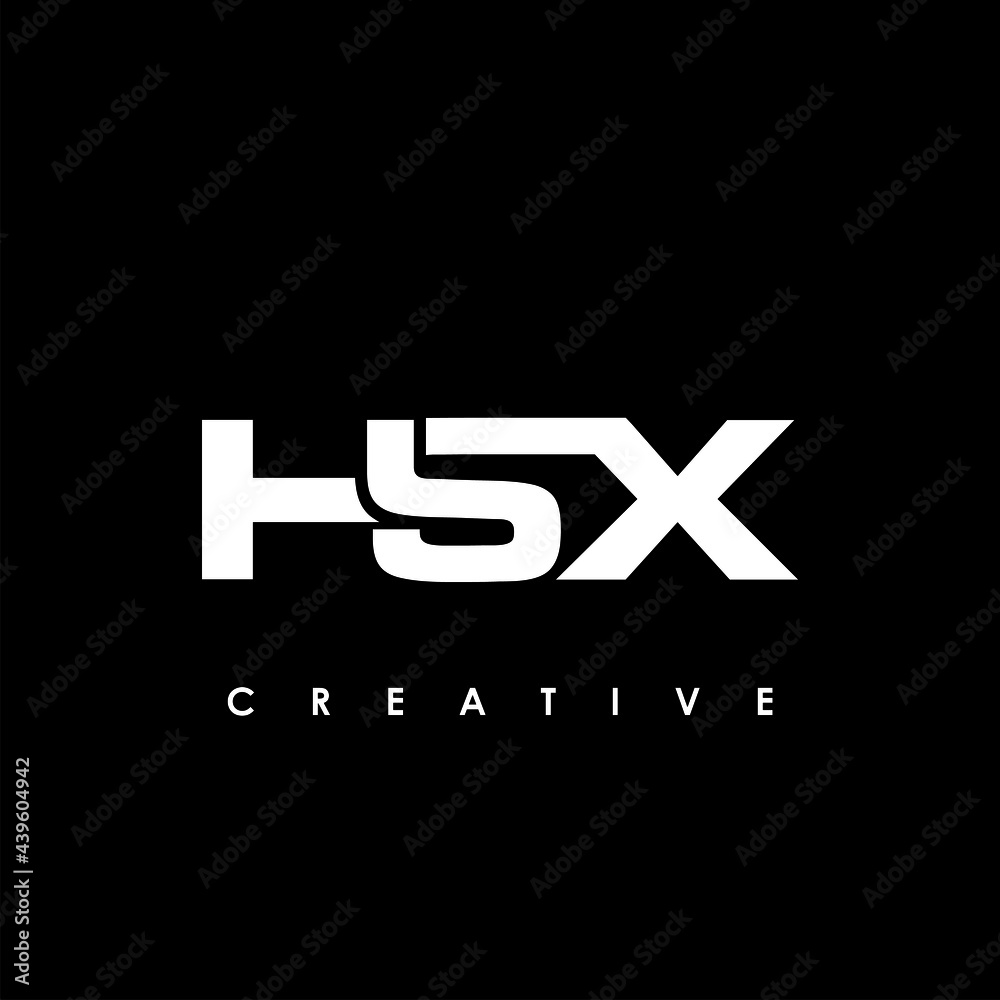 Fototapeta premium HSX Letter Initial Logo Design Template Vector Illustration