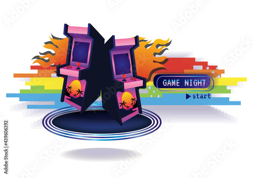 Game zone game icon background vector
