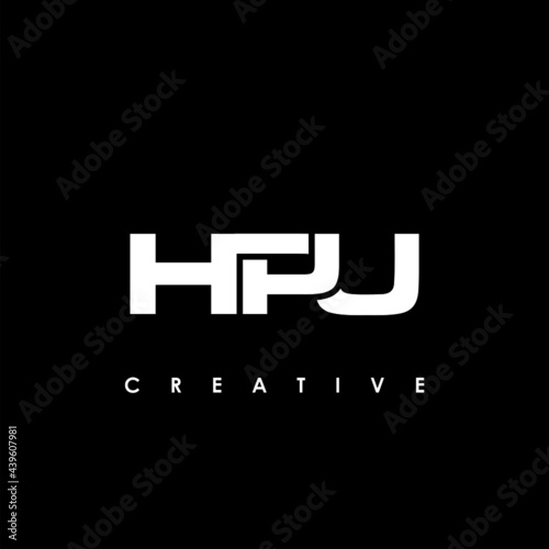 HPU Letter Initial Logo Design Template Vector Illustration