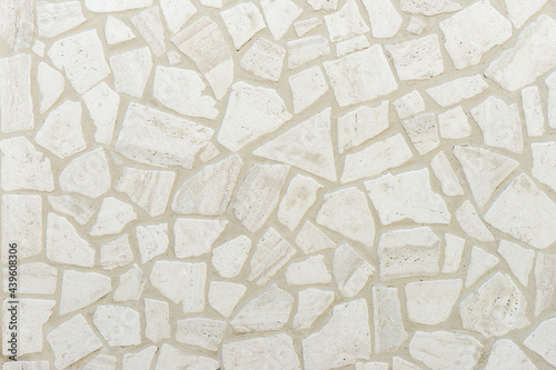 typical mediterranean white stone wall texture