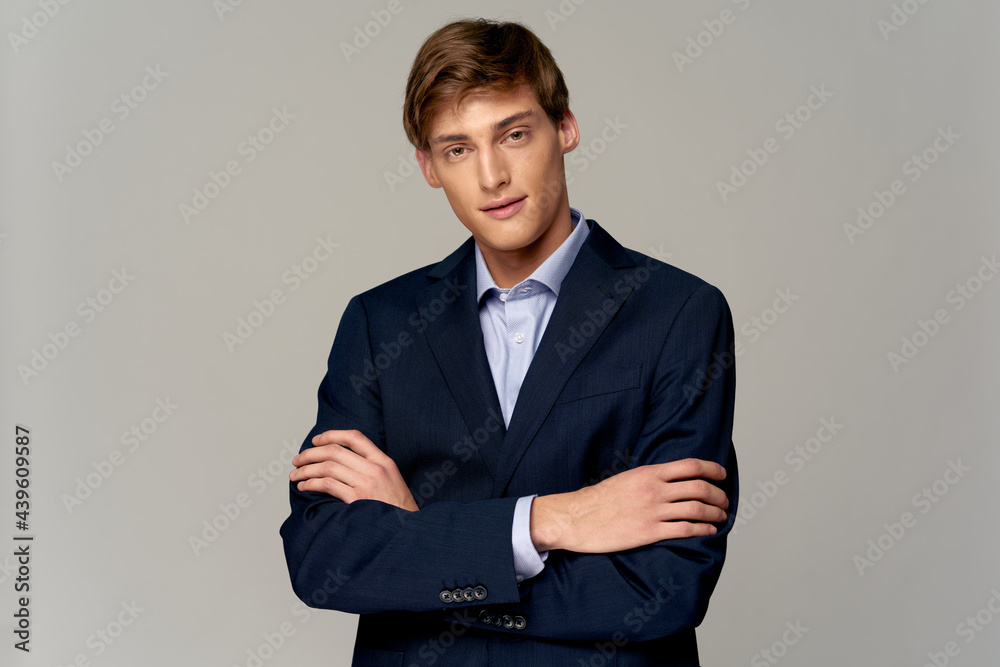 business man in suit self-confidence studio manager executive business man in suit self-confidence studio manager executive