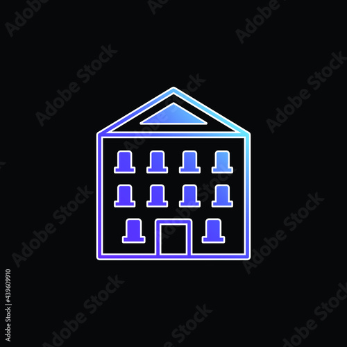 Appartment blue gradient vector icon