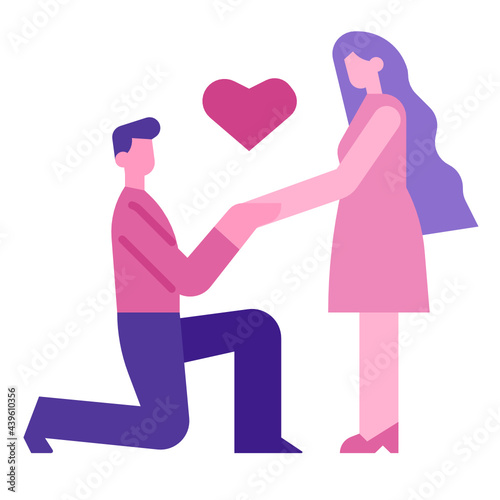 marriage proposal wedding icon