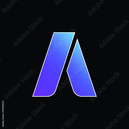 Adwords blue gradient vector icon