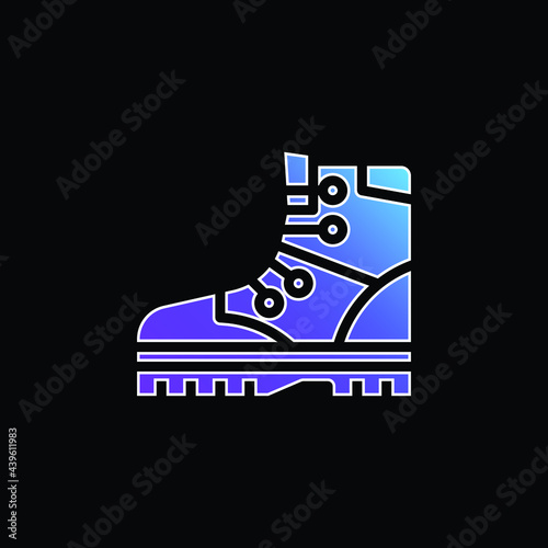 Boots blue gradient vector icon