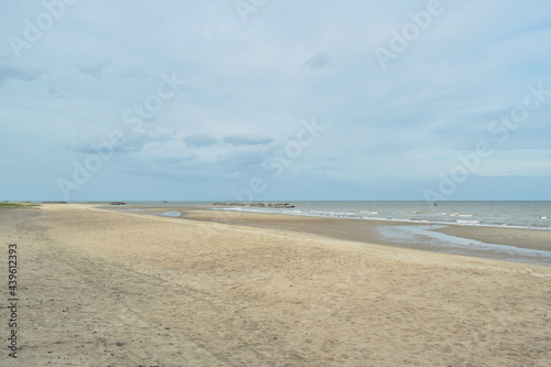 landscape of beach from chao Sam Ran beach travel location in Thailand