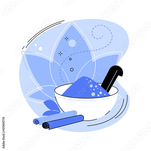 Ayurvedic diet abstract concept vector illustration.
