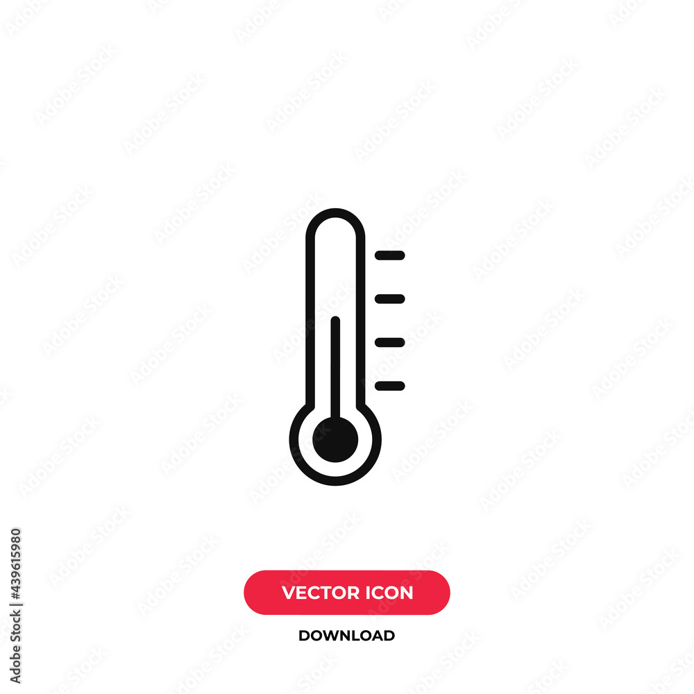 Thermometer icon vector. Temperature sign Thermometer icon vector. Temperature sign
