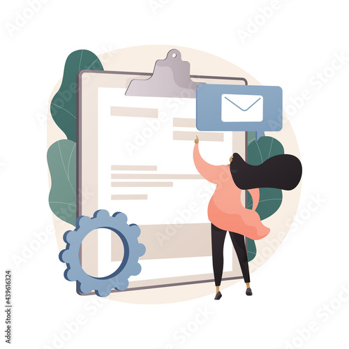 Notice of assessment abstract concept vector illustration.
