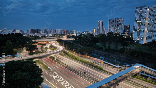 Singapore peak hour traffic © KSWan