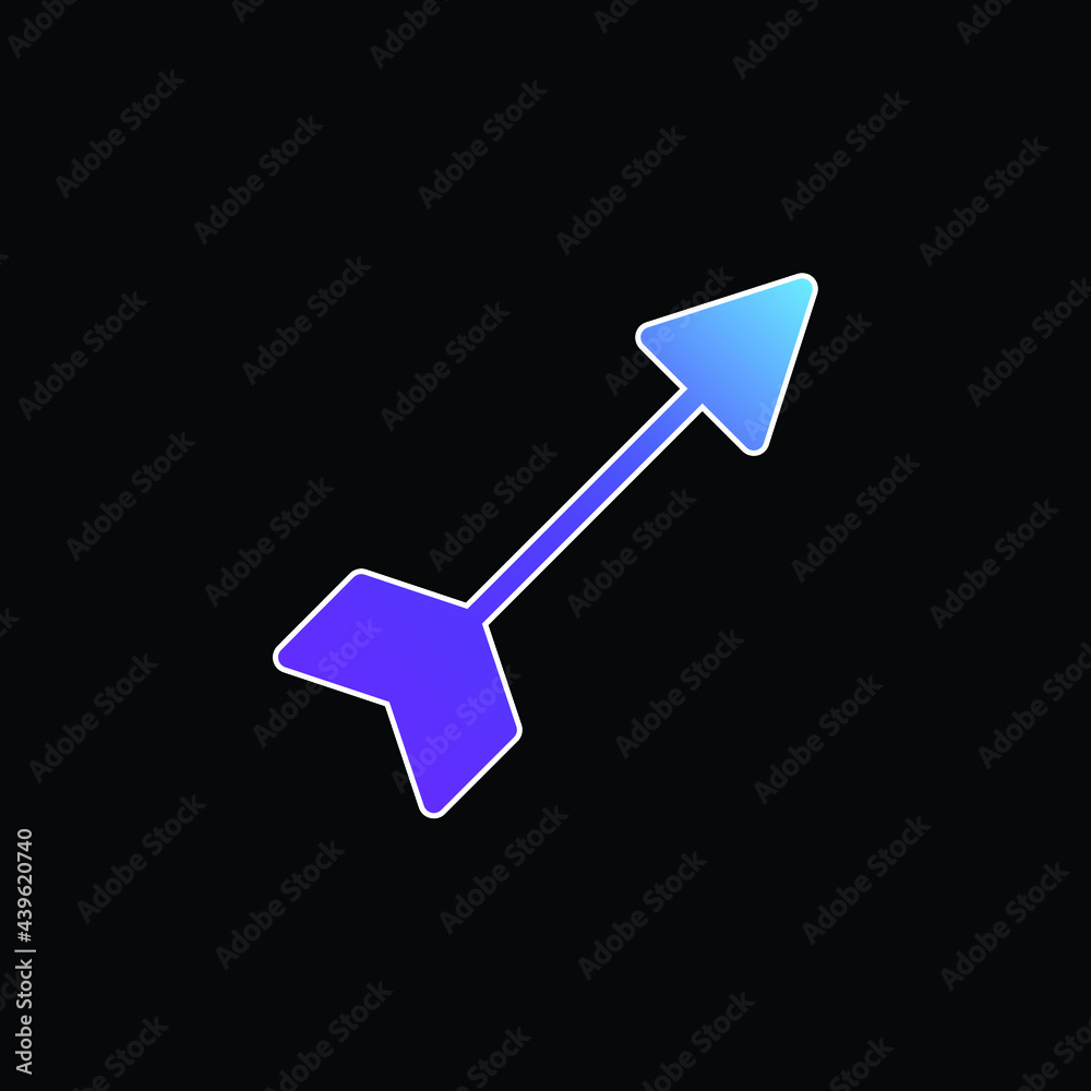 Arrow blue gradient vector icon