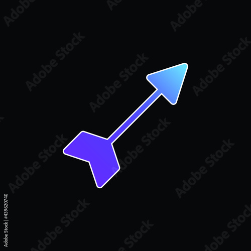 Arrow blue gradient vector icon