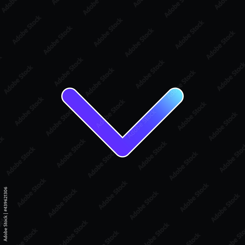 Arrow Down Sign To Navigate blue gradient vector icon Arrow Down Sign To Navigate blue gradient vector icon