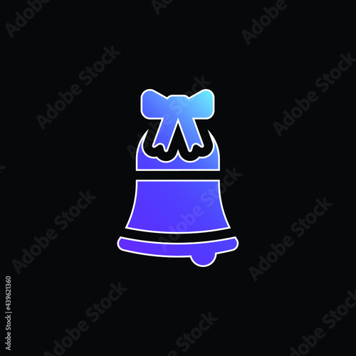 Bell blue gradient vector icon