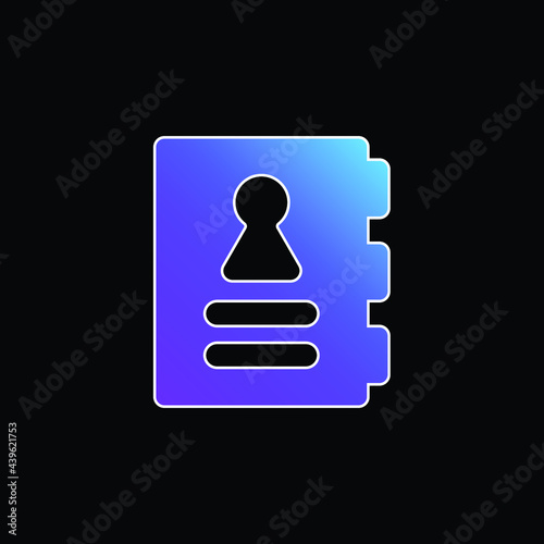 Agenda blue gradient vector icon