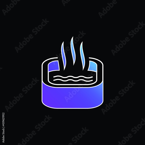 Bath Of Immersion blue gradient vector icon