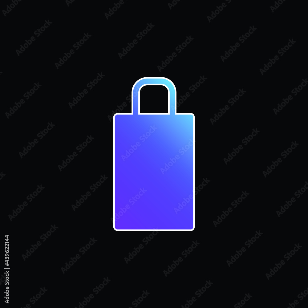 Bag blue gradient vector icon Bag blue gradient vector icon