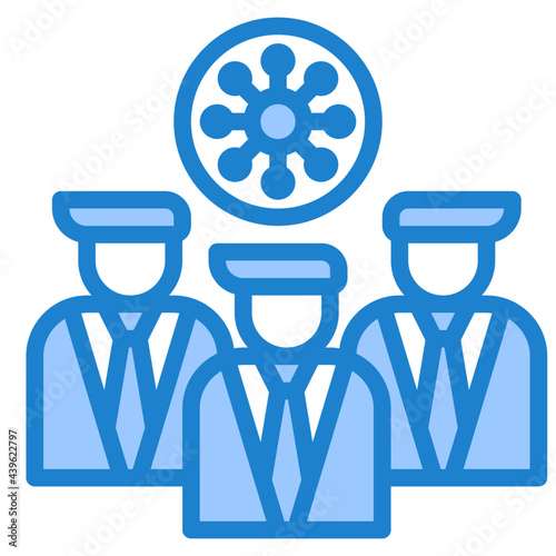 spreading blue style icon