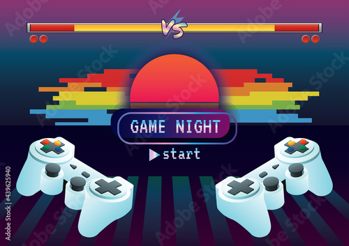 Game zone game icon background vector