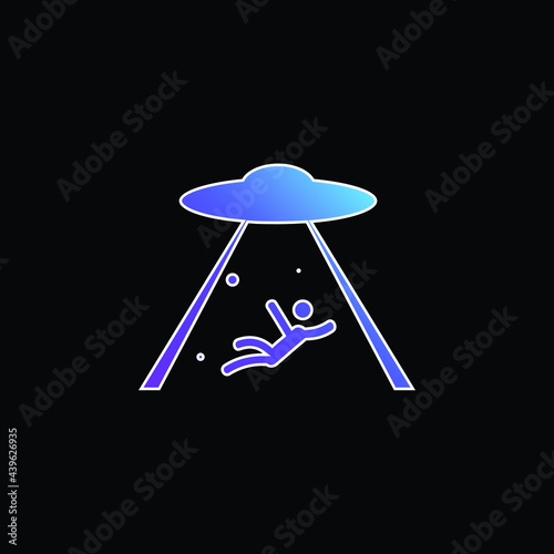 Abduction blue gradient vector icon