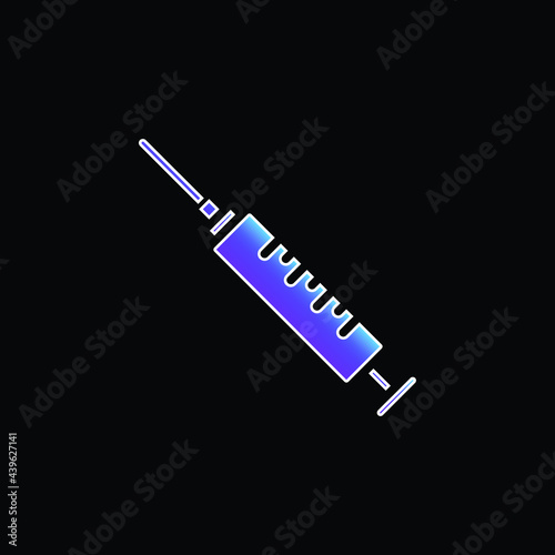 Anesthesia blue gradient vector icon