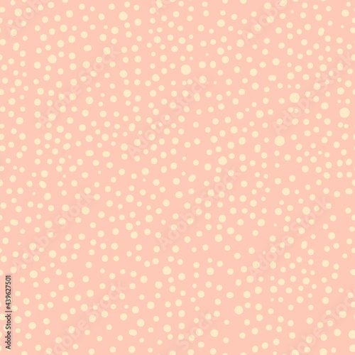 Simple Seamless Pattern with POlka Dot Texture. Trendy Modern Wallpaper for Textile Design, Packaging, Poster. Polka Dots Pattern. Vector EPS 10.