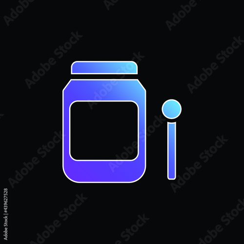 Baby Food blue gradient vector icon