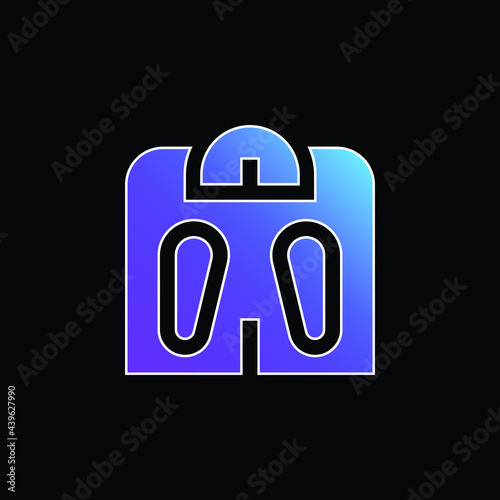 Bathroom Scale blue gradient vector icon