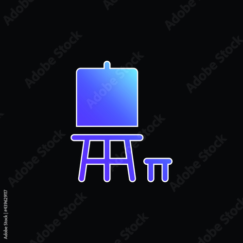 Art blue gradient vector icon