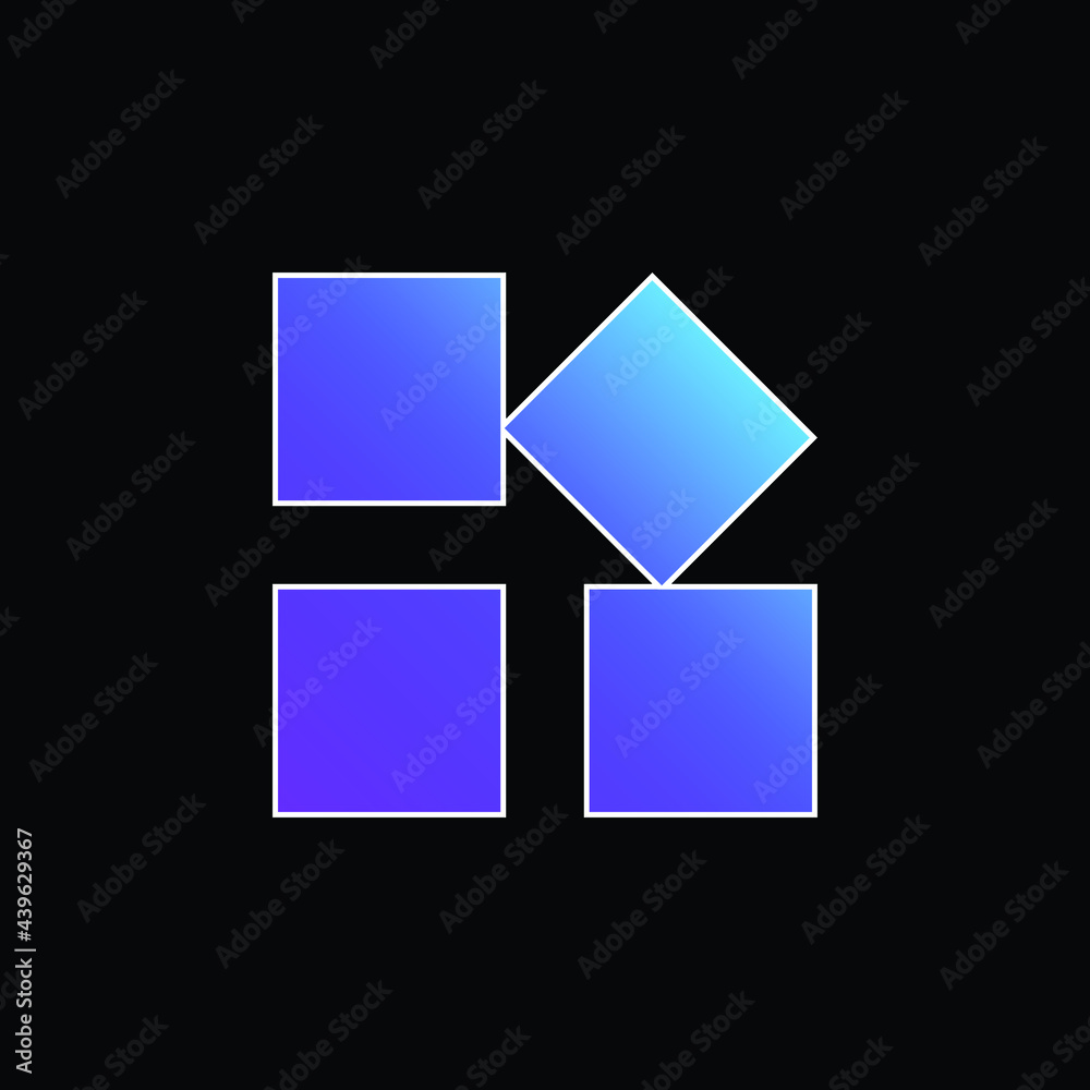 App blue gradient vector icon