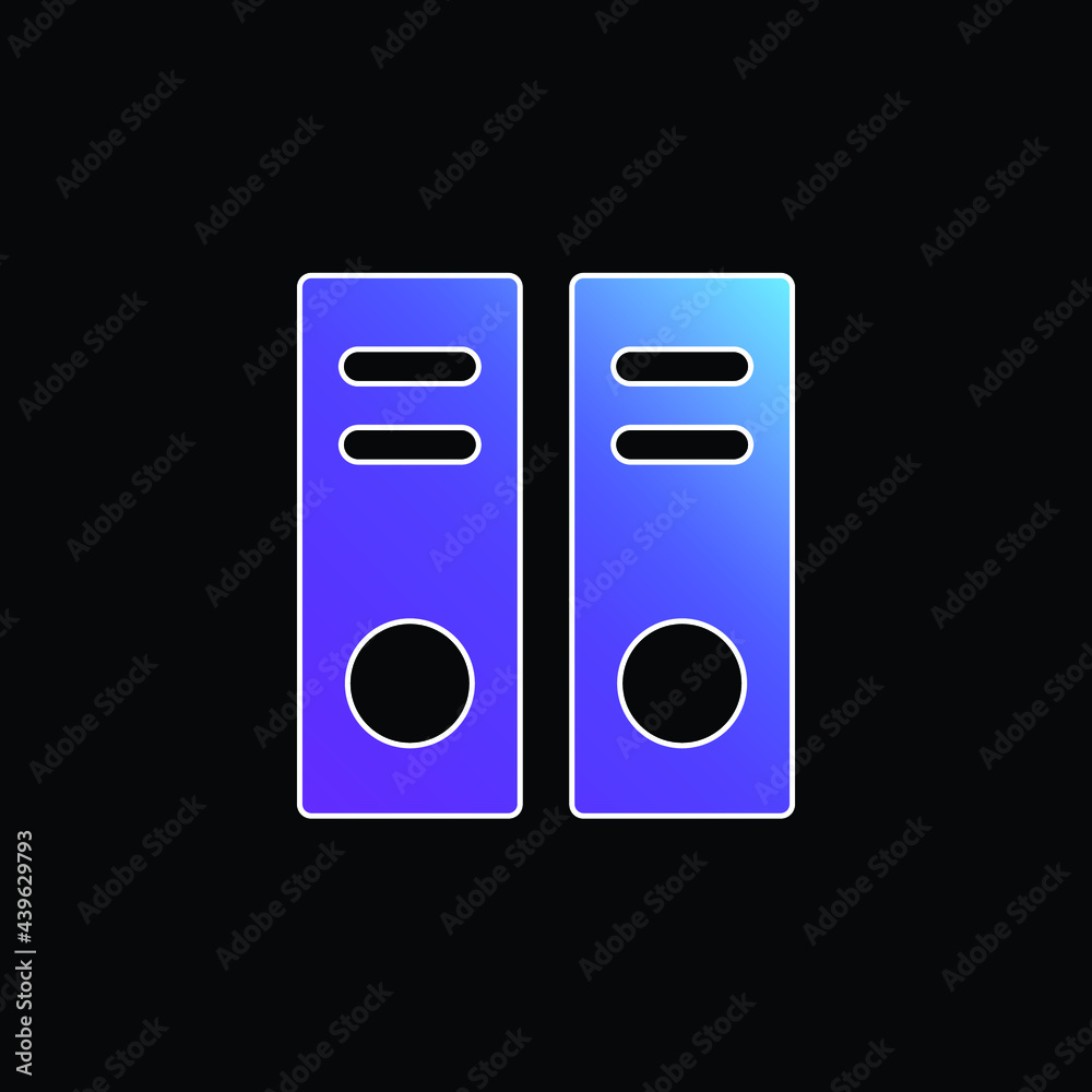 Archive Documents blue gradient vector icon Archive Documents blue gradient vector icon