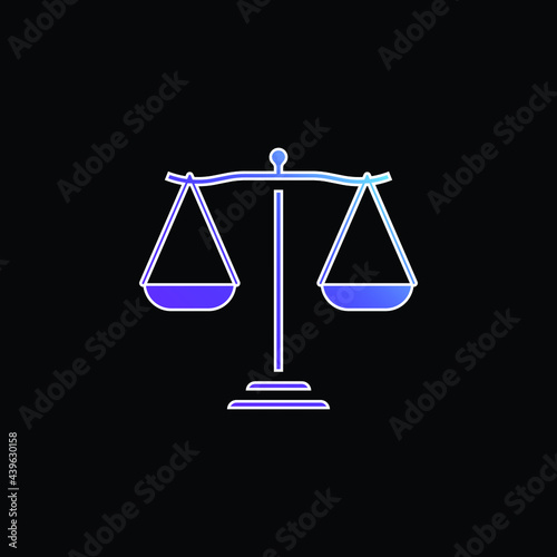 Balance blue gradient vector icon