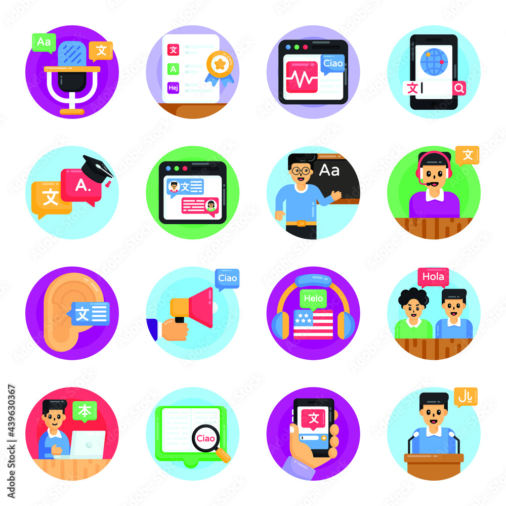 Pack of European Languages Day Flat Rounded Icons
Pack of European Languages Day Flat Rounded Icons