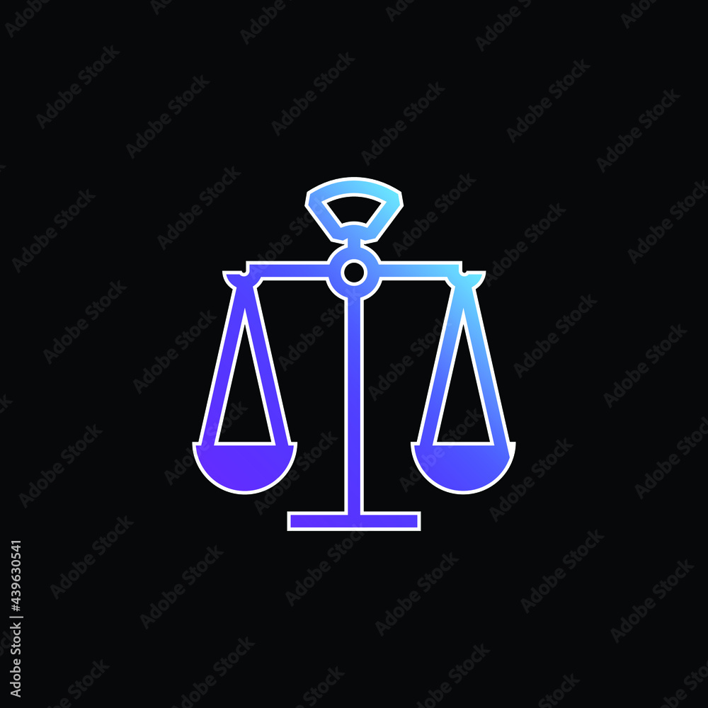 Balance blue gradient vector icon Balance blue gradient vector icon