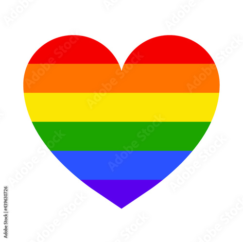 LGBT rainbow heart. Pride heart vector isolated on white background. Rainbow heart icon. Free Download LGBT rainbow heart. Pride heart vector isolated on white background. Rainbow heart icon. - GFXLoad
