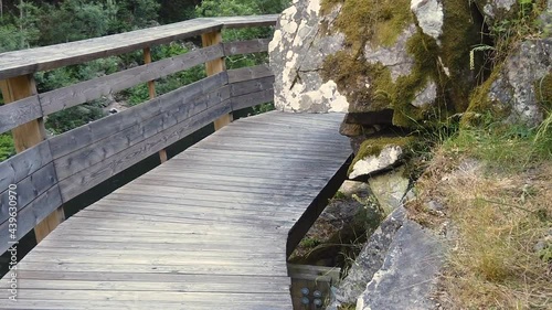 Footage for advice videos, walking path with stone, slow motion, challenges