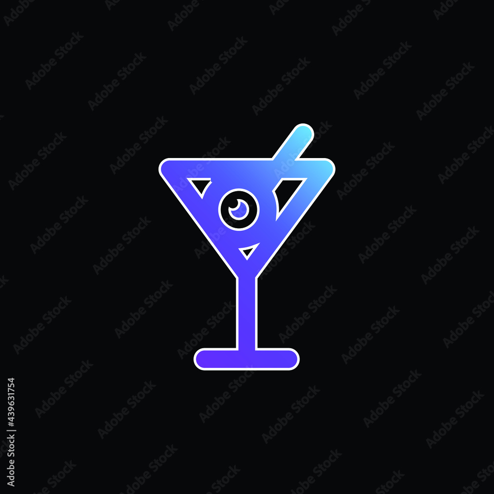 Beverages blue gradient vector icon Beverages blue gradient vector icon