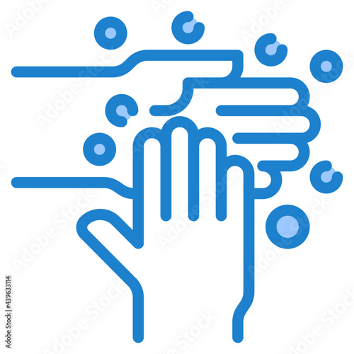 handwash blue style icon