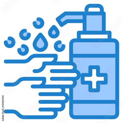 hygiene blue style icon