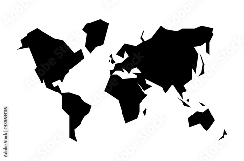 world planet earth silhouette
