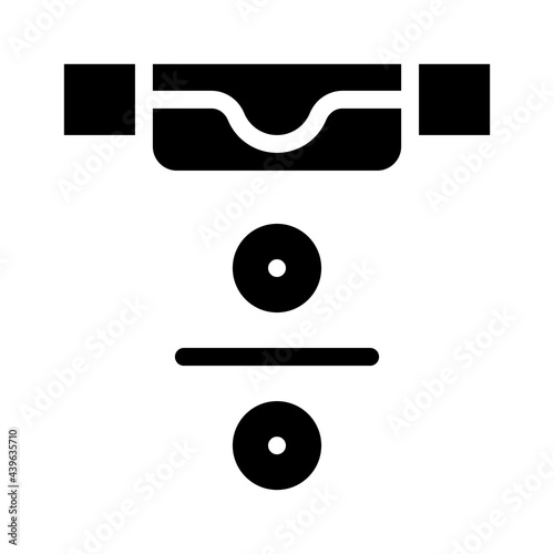 social distance in canteen glyph icon vector. social distance in canteen sign. isolated contour symbol black illustration