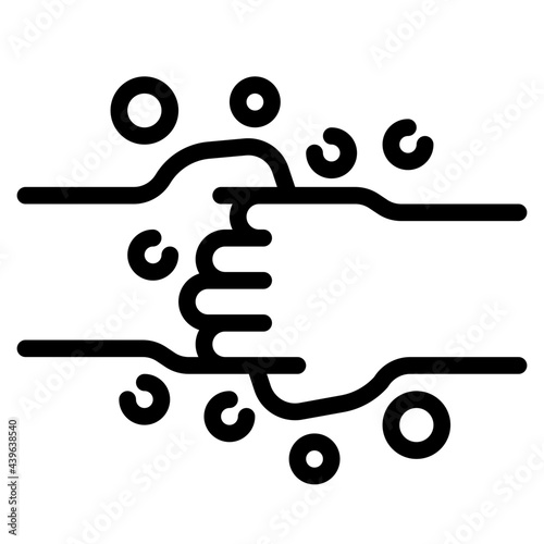 handwash outline style icon