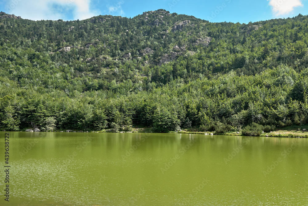 Small lake in the municipality of Ferriere called black lake, Piacenza, Italy Small lake in the municipality of Ferriere called black lake, Piacenza, Italy