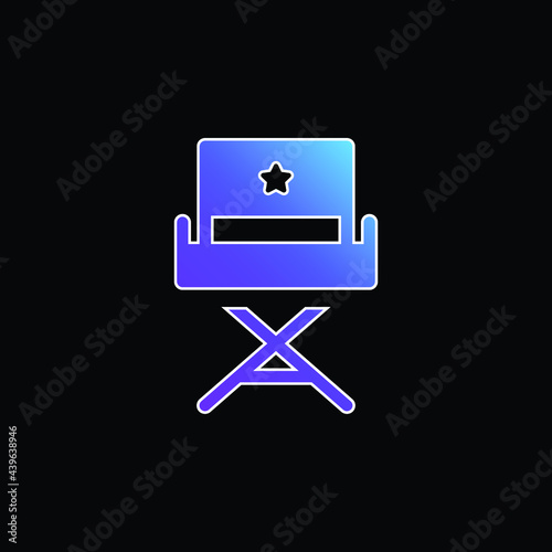 Actor blue gradient vector icon